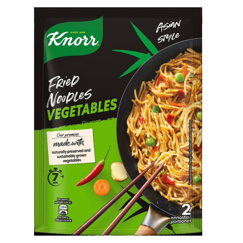 Knorr Asian Fried Noodles Ateria-Ainekset